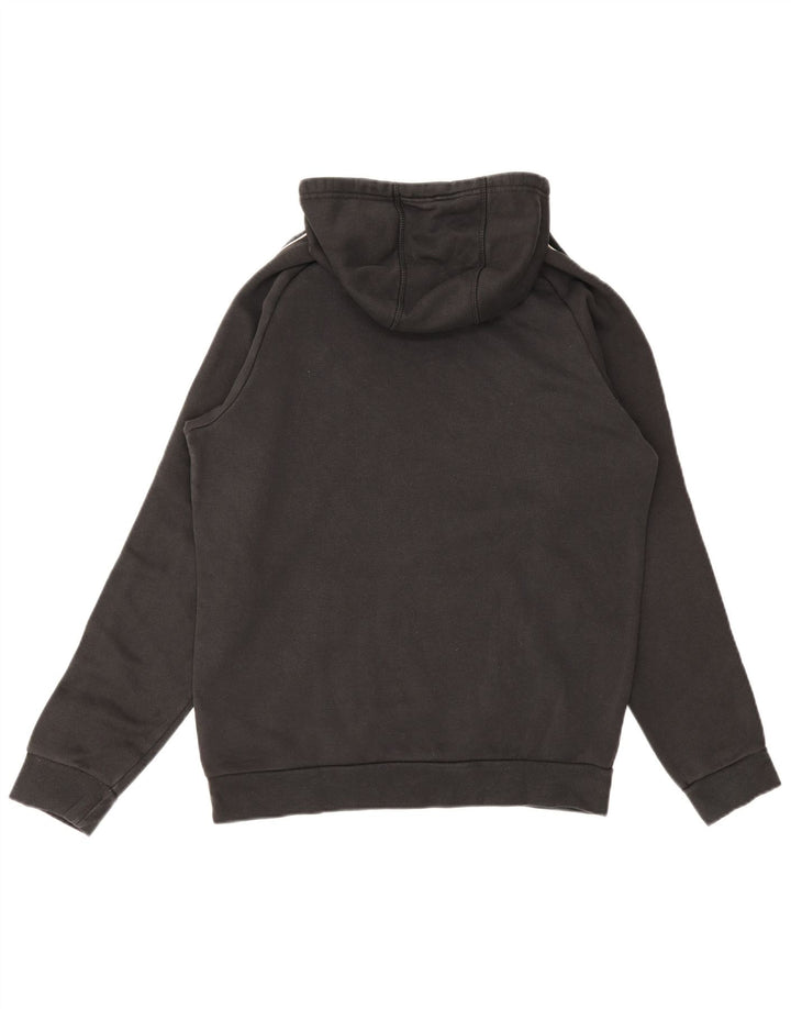 Męski sweter z kapturem ADIDAS, średni czarny, bawełniany