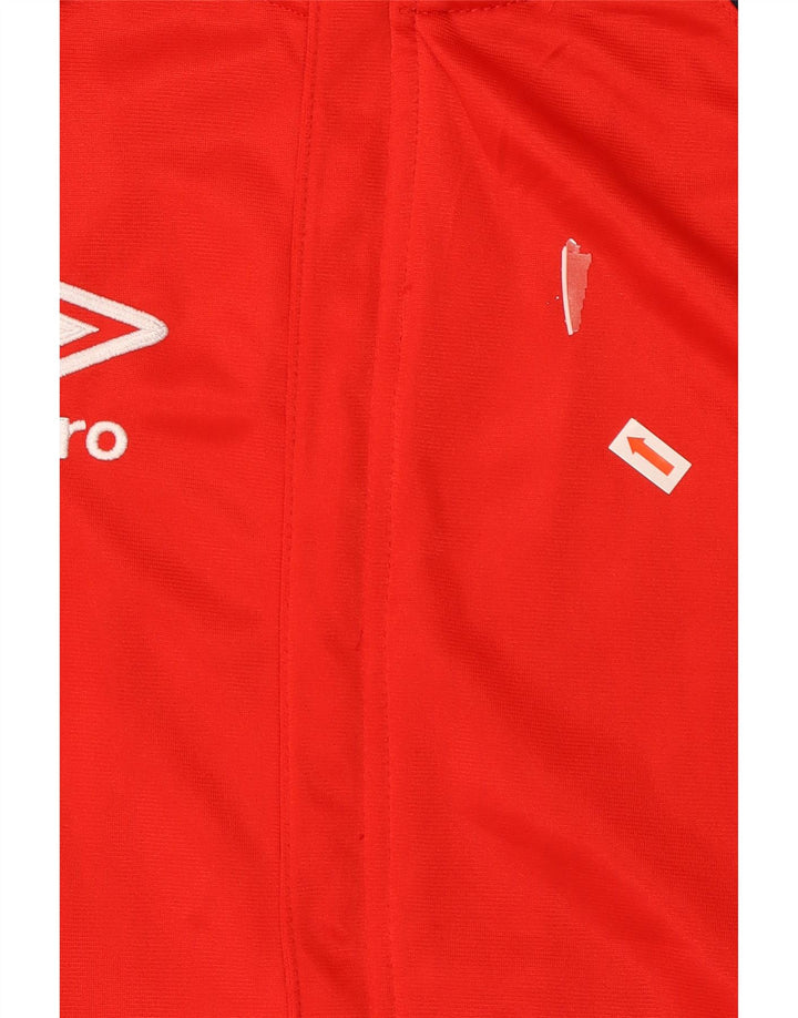 Męska kurtka dresowa Umbro, poliester w kolorze średniej czerwieni