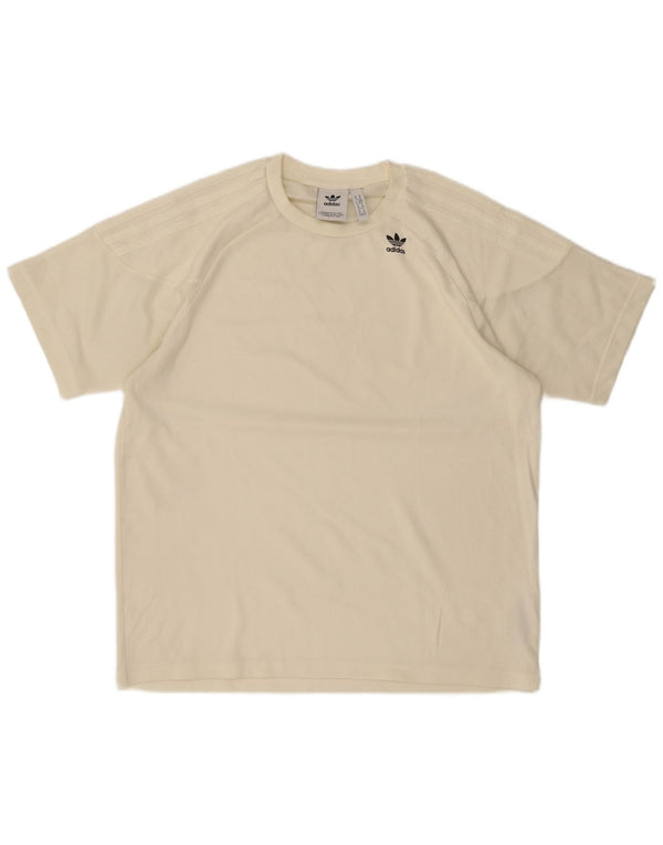 Adidas Męska koszulka Top Medium Off White Cotton