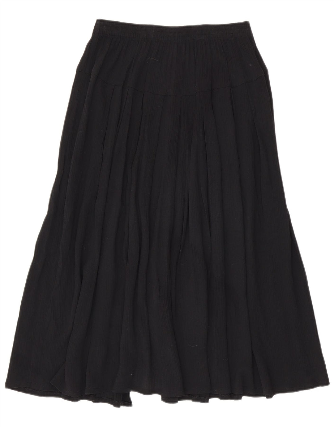 Vintage damska spódnica w kształcie litery A, duża W32, czarna wiskoza