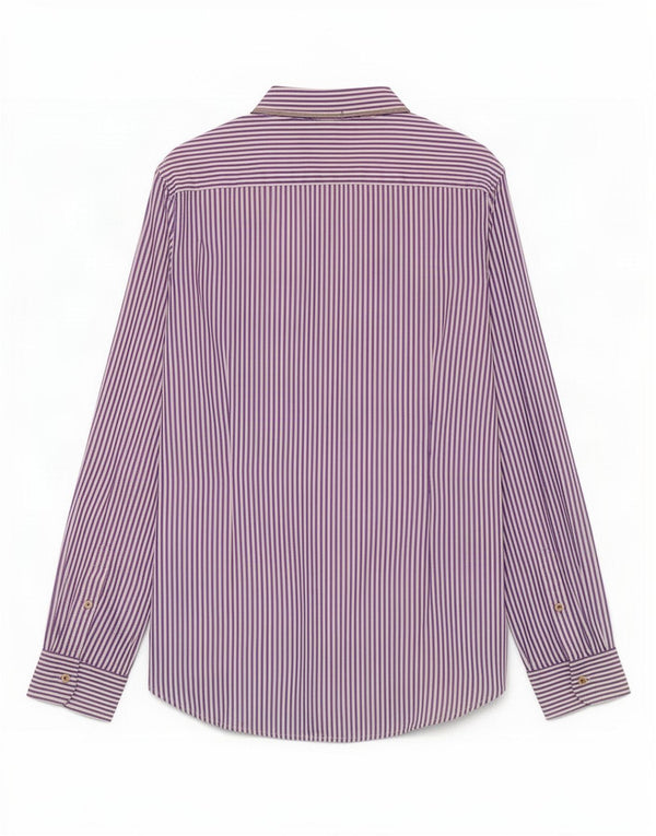Ted Baker Mens Shirt Size 5 XL Blue Pinstripe Cotton