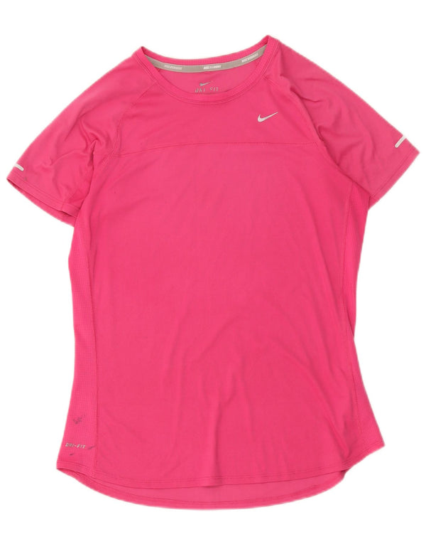 Damska koszulka Nike Dri Fit Top UK 14, średni różowy poliester