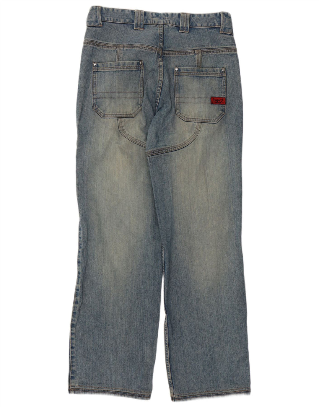 Męskie dżinsy Suomy Motorstyle Graphic Straight Medium W32 L32 Niebieskie bawełniane