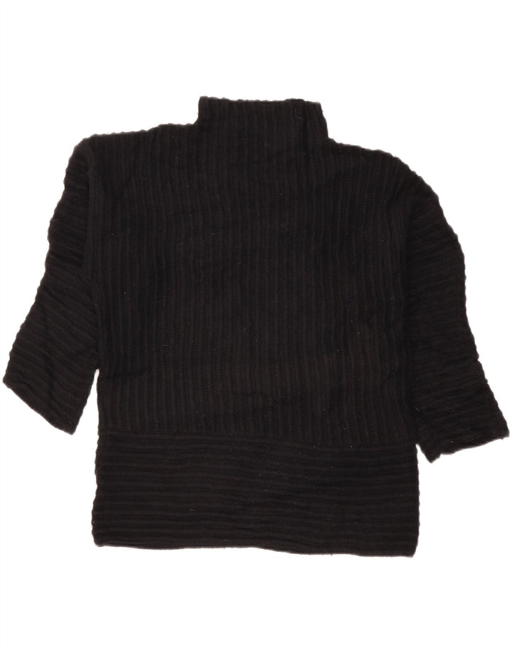 Damski sweter oversize DKNY z golfem UK 10 Small Black