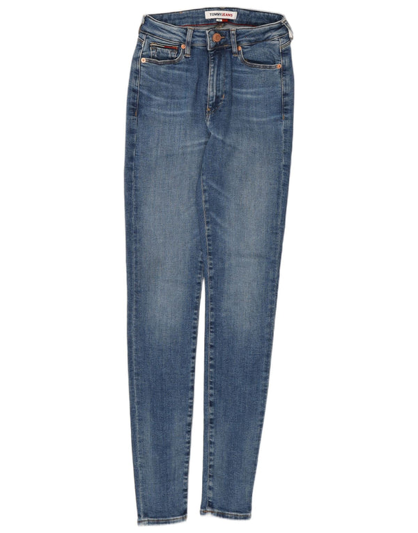 Damskie jeansy Skinny Tommy Hilfiger W25 L32 Niebieskie bawełniane