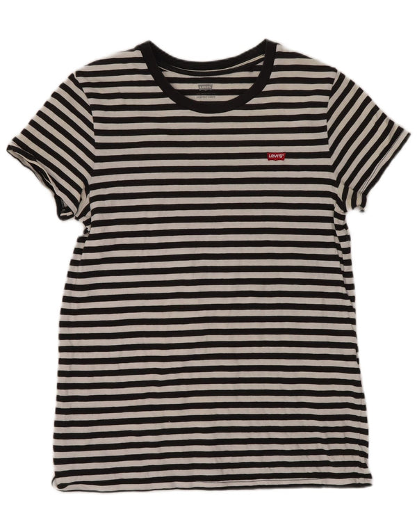 Damska koszulka Levi's Top UK 4 XS, bawełniana w czarne paski