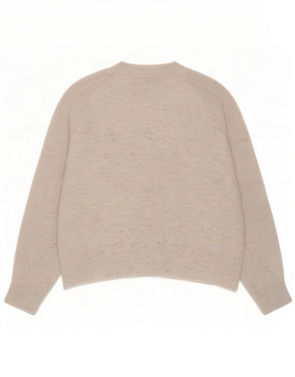 Marks & Spencer Damski sweter z dekoltem w łódkę UK 10 Small Grey Flecked