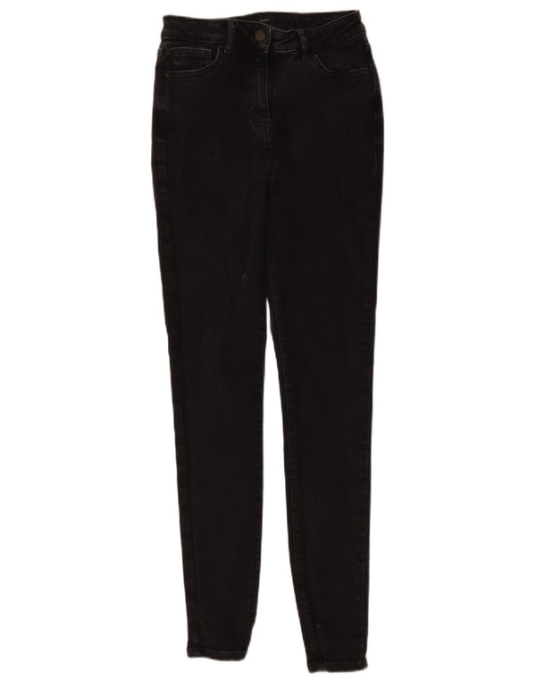 Damskie jeansy skinny M&Co UK 10 Small W26 L28 Czarna bawełna