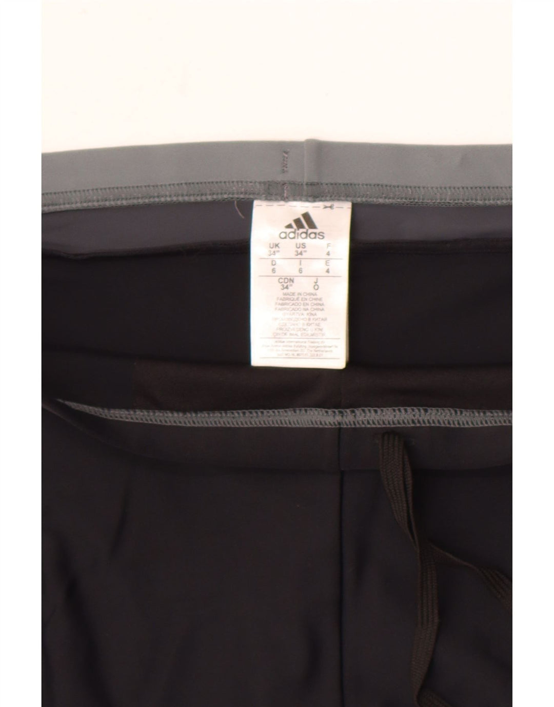 Damskie spodenki kąpielowe Adidas UK 16, duże, czarne, poliamidowe