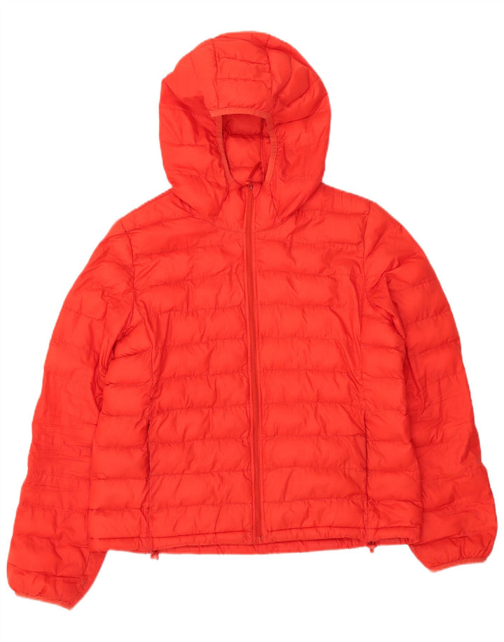 Damska ocieplana kurtka z kapturem Levi's UK 16, duża, czerwona, poliester