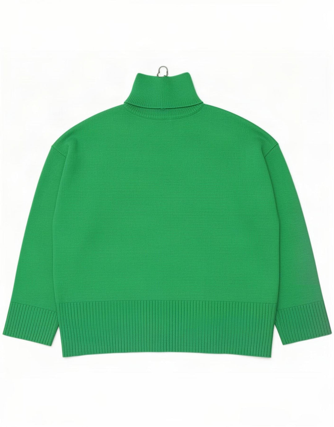Damski sweter oversize z zamkiem błyskawicznym Zara UK 10, mały, zielony poliester