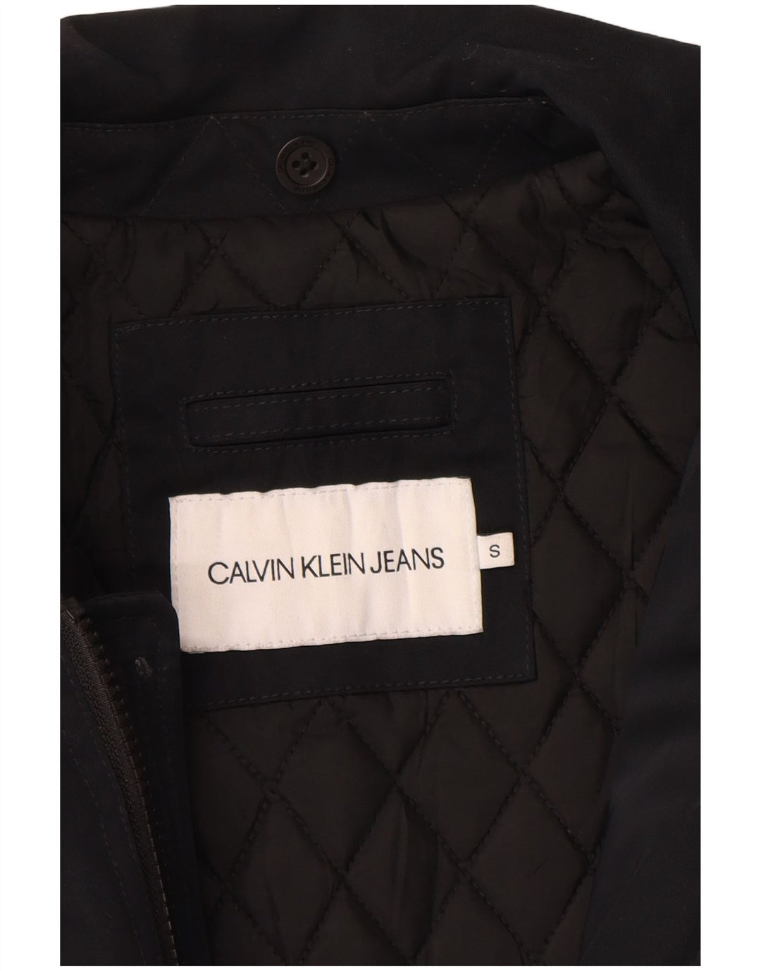 Męska kurtka bomberka Calvin Klein Jeans UK 36, mała, czarna, poliester