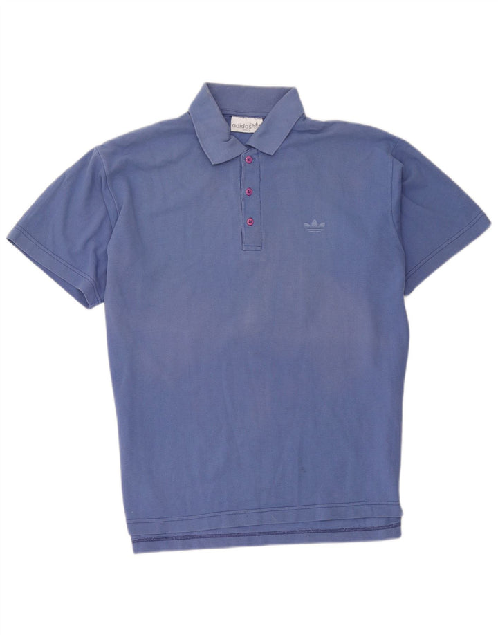 Koszulka polo męska Adidas, rozmiar L, niebieska, bawełniana