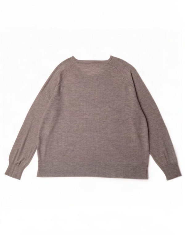 Damski sweter Zara z dekoltem w łódkę UK 14 Średni szary wiskoza
