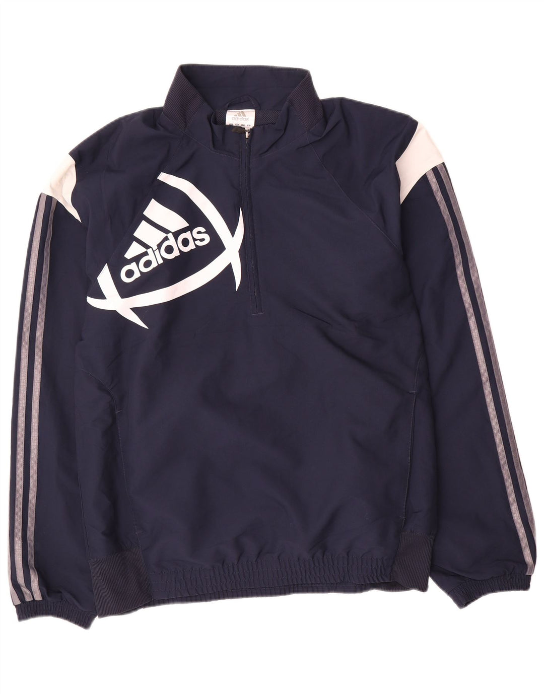 Męska kurtka dresowa Adidas Graphic, średnia granatowa, blok kolorów