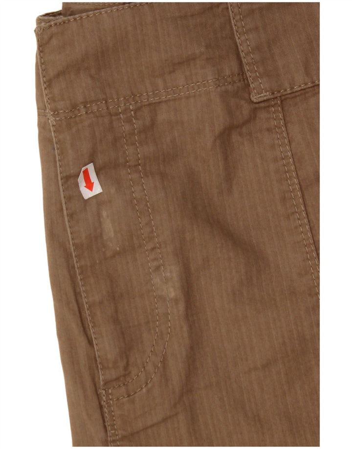 EDDIE BAUER Womens A-Line Skirt US 12 Large W32 Brown Cotton