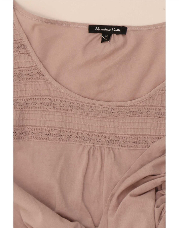 Damski top Massimo Dutti z rękawem 3/4 UK 12, średni róż