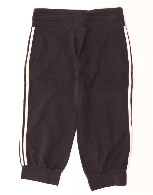 Damskie spodnie dresowe Adidas Capri Joggers UK 12 Średnie czarne bawełniane