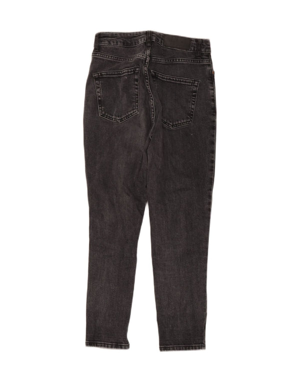 Topshop Womens Mom Skinny Jeans W26 L25 Grey Cotton
