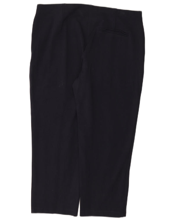 Spodnie damskie Marks & Spencer, proste, przycięte, UK 18 XL W38 L24, granatowe