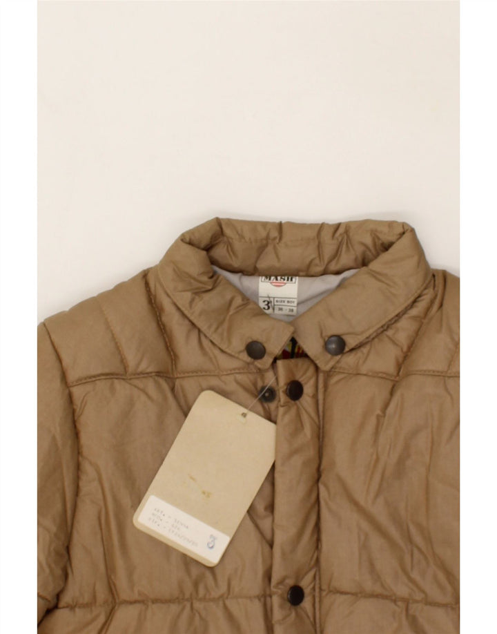 MASH Boys Padded Coat 2-3 Years Brown Vintage Mash and Second-Hand Mash from Messina Hembry 