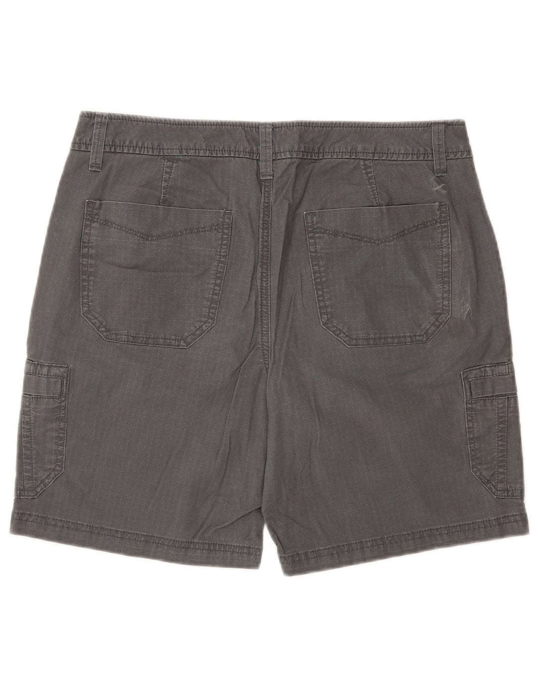 Damskie szorty bojówki Eddie Bauer o lekko zakrzywionych kształtach US 6 Medium W30, szara bawełna