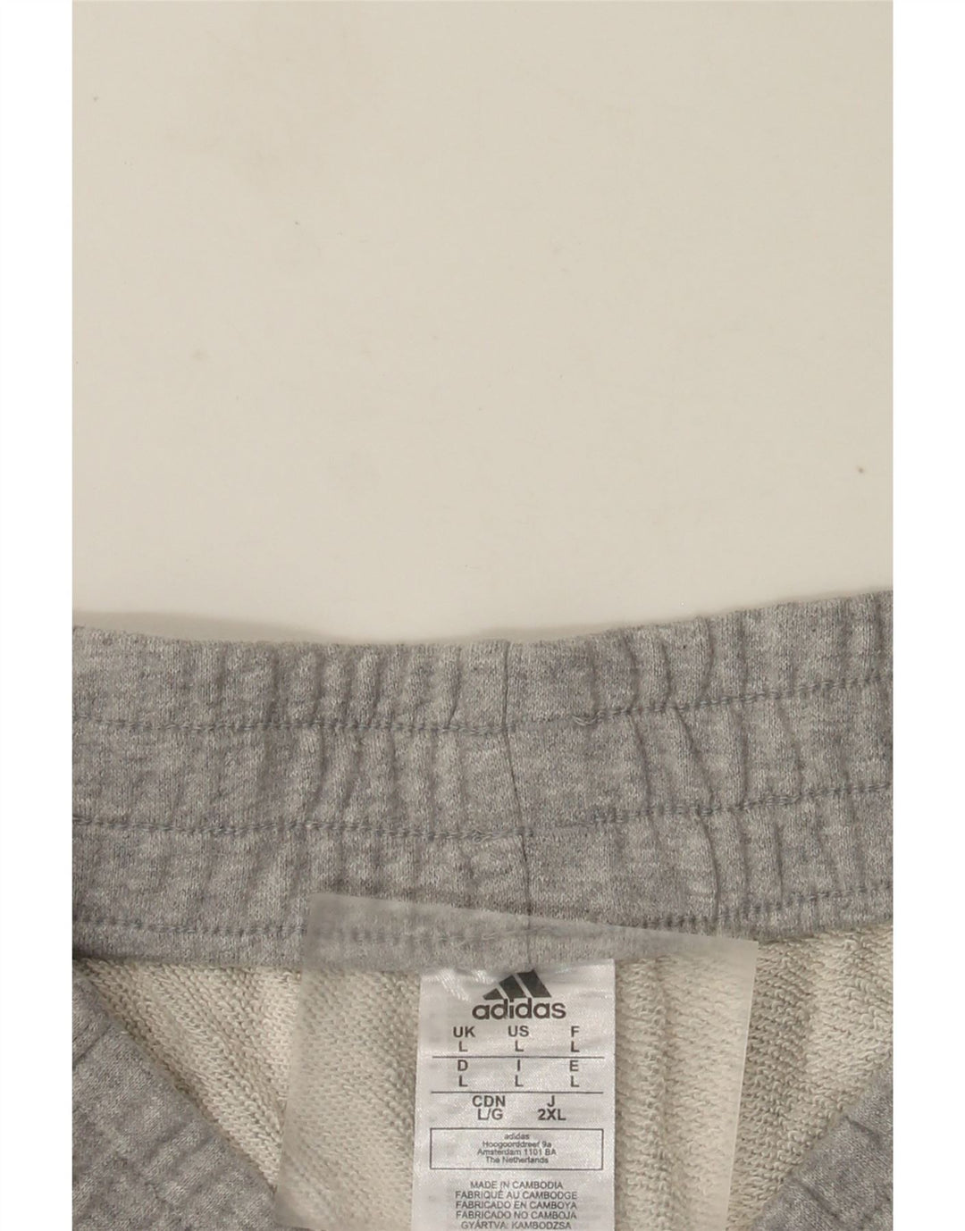 Męskie spodenki sportowe Adidas, duże, szare, z bawełny w plamki