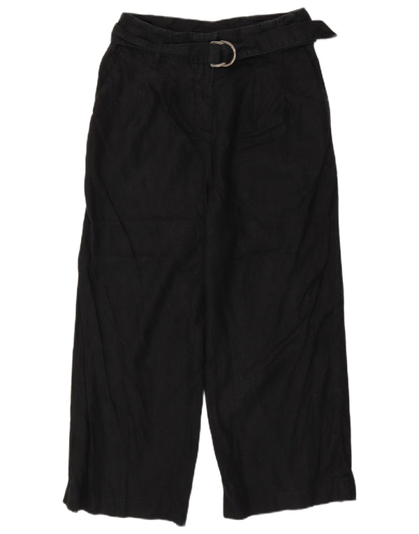Marks & Spencer Damskie spodnie codzienne z wysokim stanem UK 14, duże, W32 L27, czarne