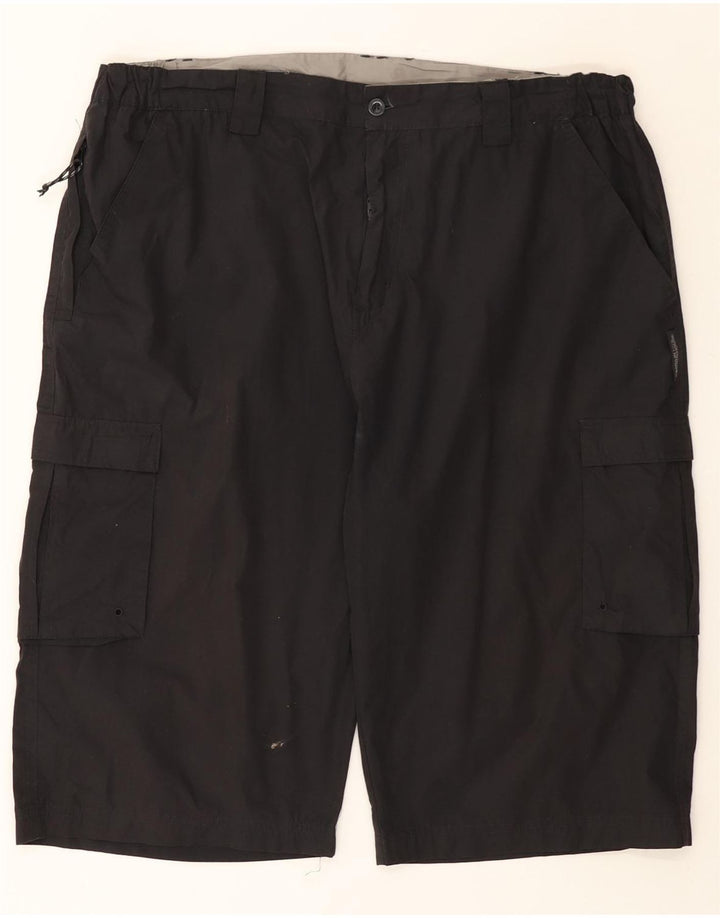 Męskie spodenki cargo Mountain Warehouse W40 XL, czarny poliester