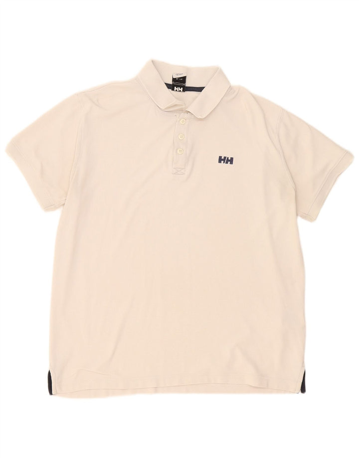 Męska koszulka polo Helly Hansen XL w kolorze złamanej bieli, poliester