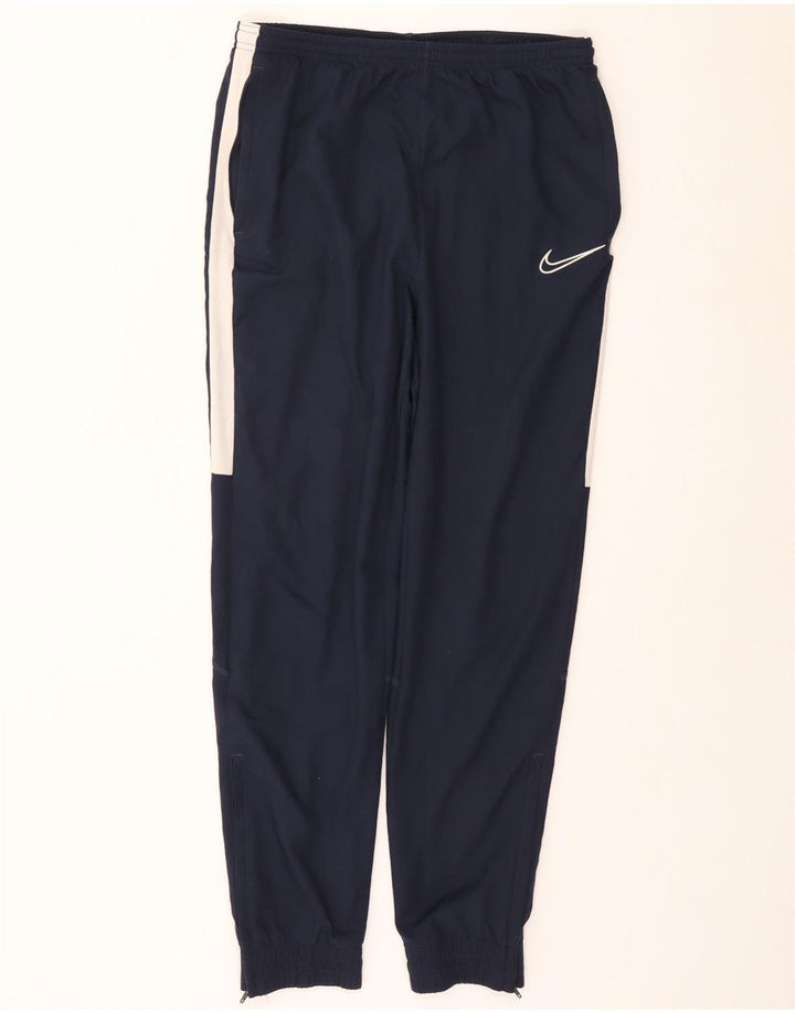Męskie spodnie dresowe NIKE Dri Fit Joggery, duże, granatowe, z blokami kolorów