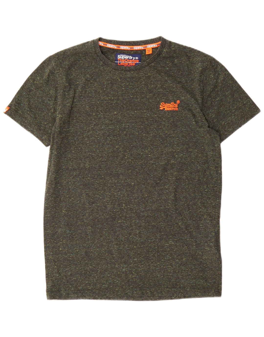 T-shirt męski Superdry, średni, bawełniany khaki z plamkami