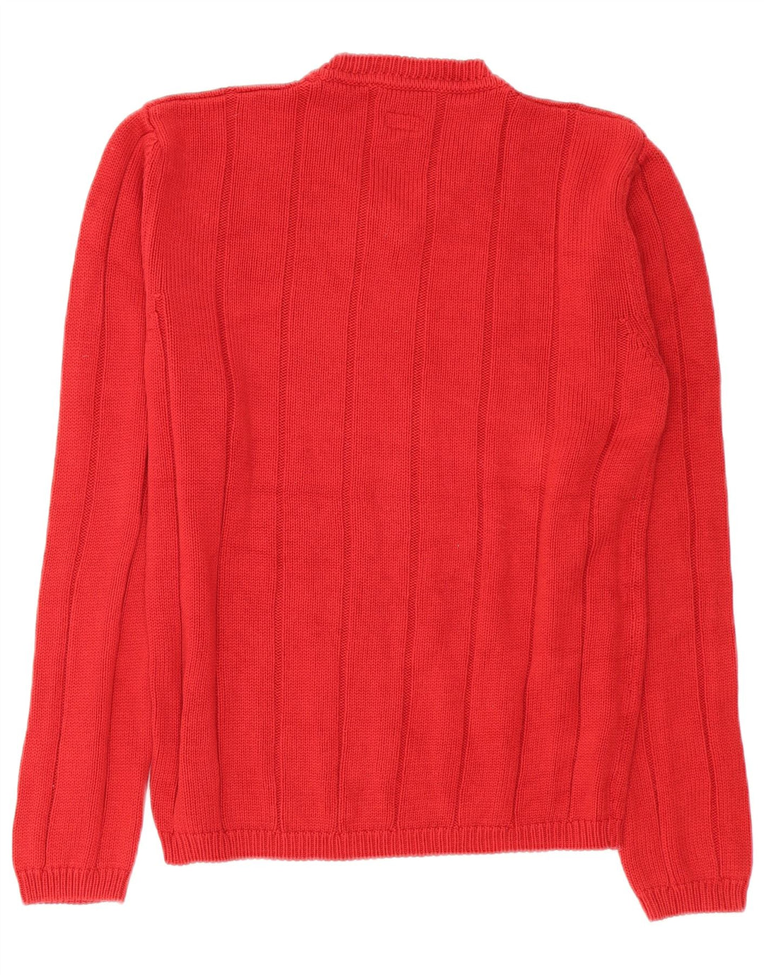 Armani Jeans Męski sweter z dekoltem w kształcie litery V, średnio czerwony, bawełniany