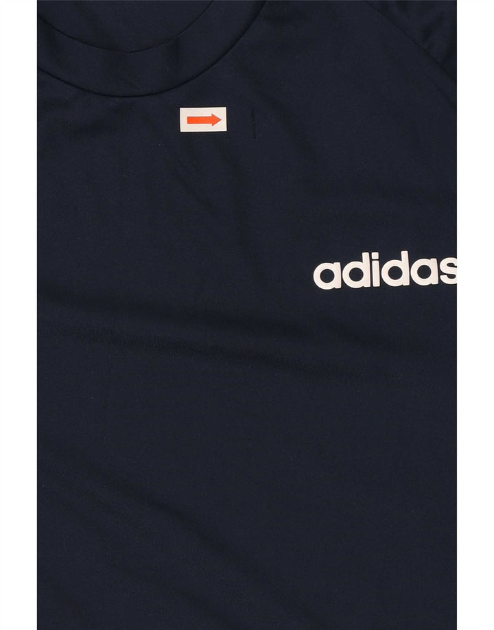 Adidas Męska koszulka Climalite Top Medium Granatowy Poliester