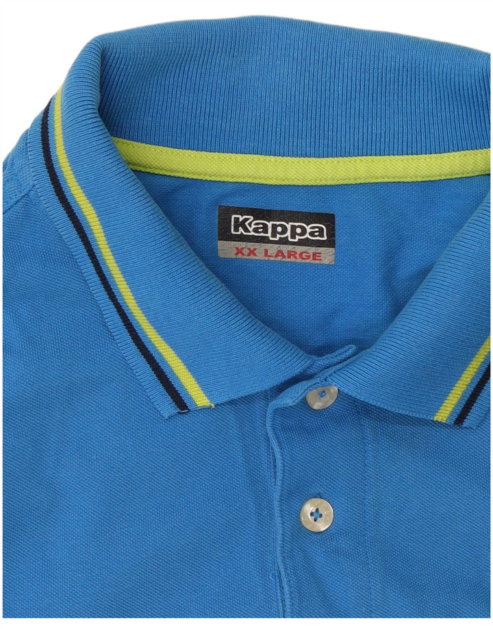 Męska koszulka polo Kappa 2XL niebieska