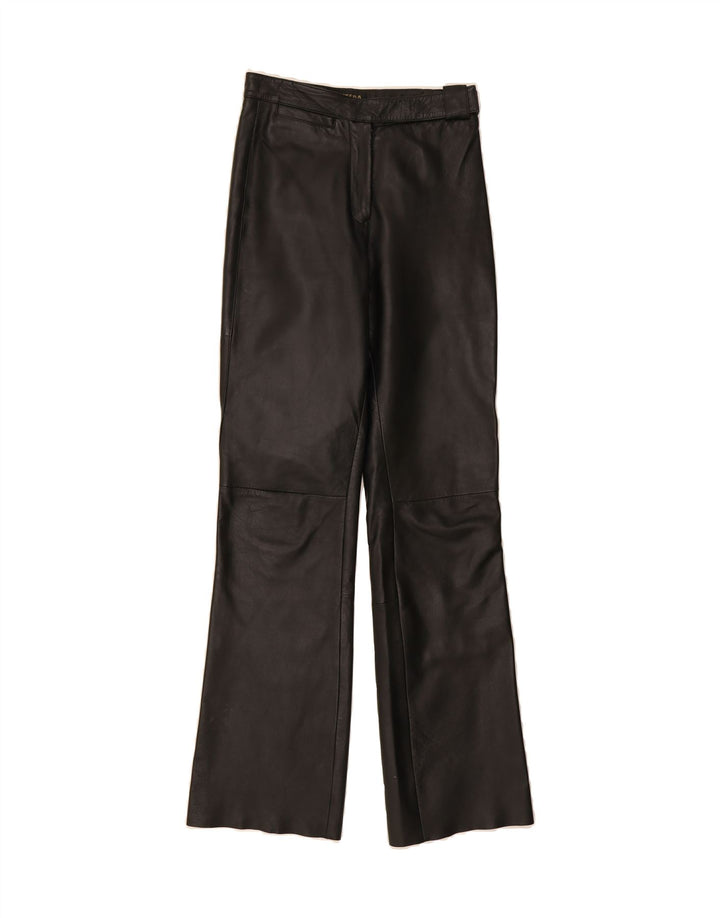 PANTERA Womens Leather Trousers W28 L34 Black Leather Vintage Pantera and Second-Hand Pantera from Messina Hembry 