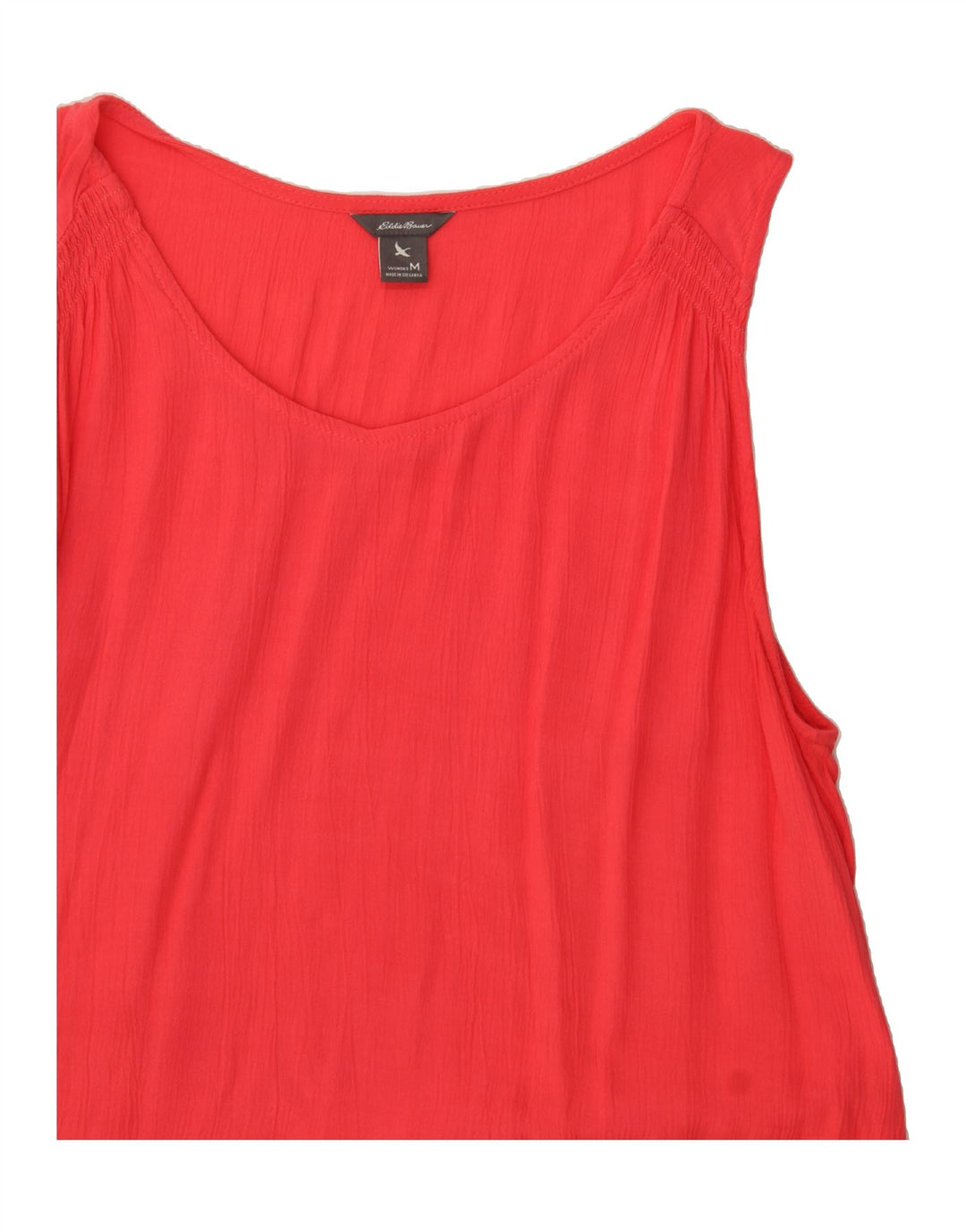 EDDIE BAUER Womens Sleeveless Blouse Top UK 12 Medium Red Rayon Vintage Eddie Bauer and Second-Hand Eddie Bauer from Messina Hembry 