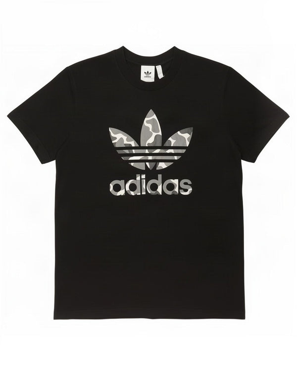 Męska koszulka z grafiką Adidas Top 2XL Czarna bawełna