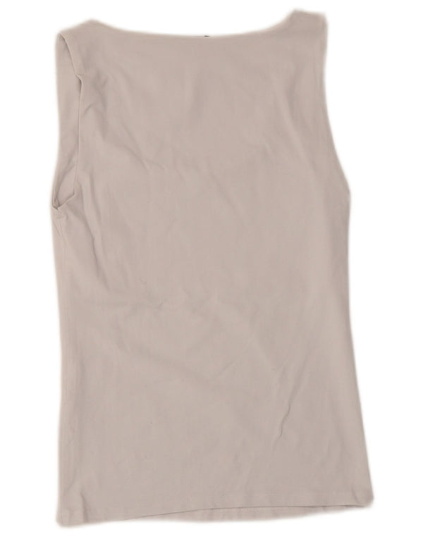 Zara Womens Vest Top UK 8 Small White Polyamide
