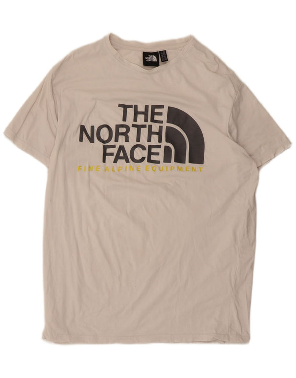 Męski T-shirt z grafiką The North Face, 2XL, biała bawełna