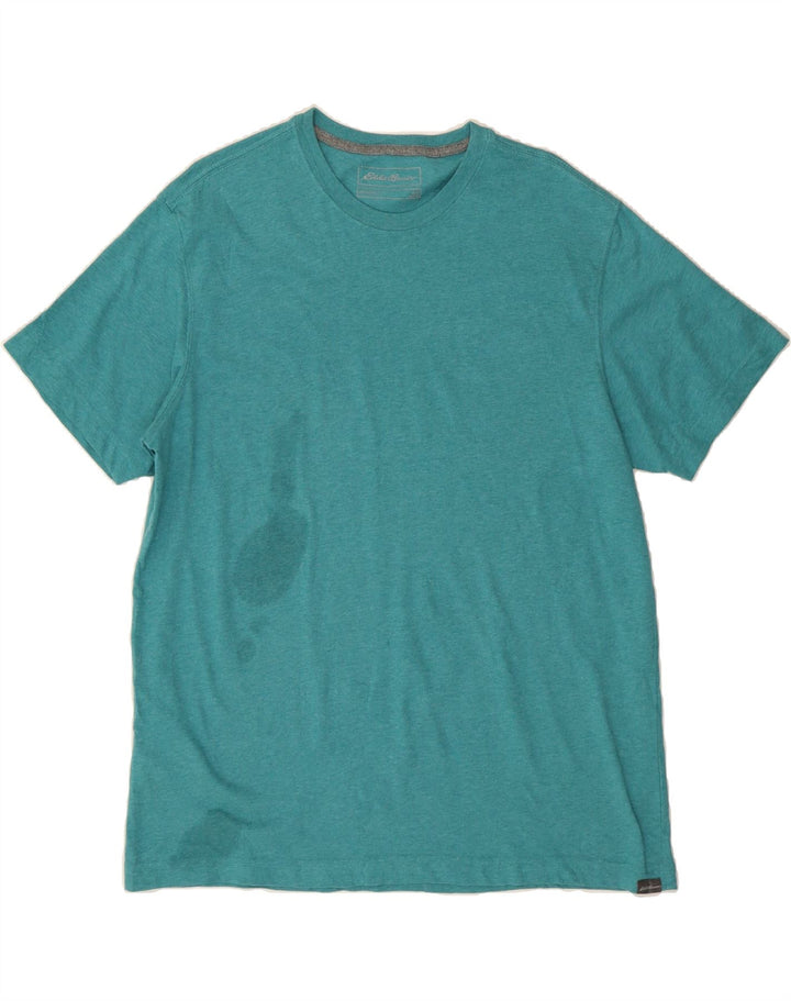 EDDIE BAUER Mens Legendwash T-Shirt Top Large Blue Cotton Vintage Eddie Bauer and Second-Hand Eddie Bauer from Messina Hembry 
