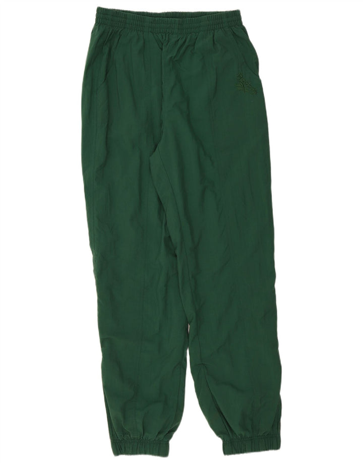 Męskie spodnie dresowe REEBOK, duże, zielone, nylonowe