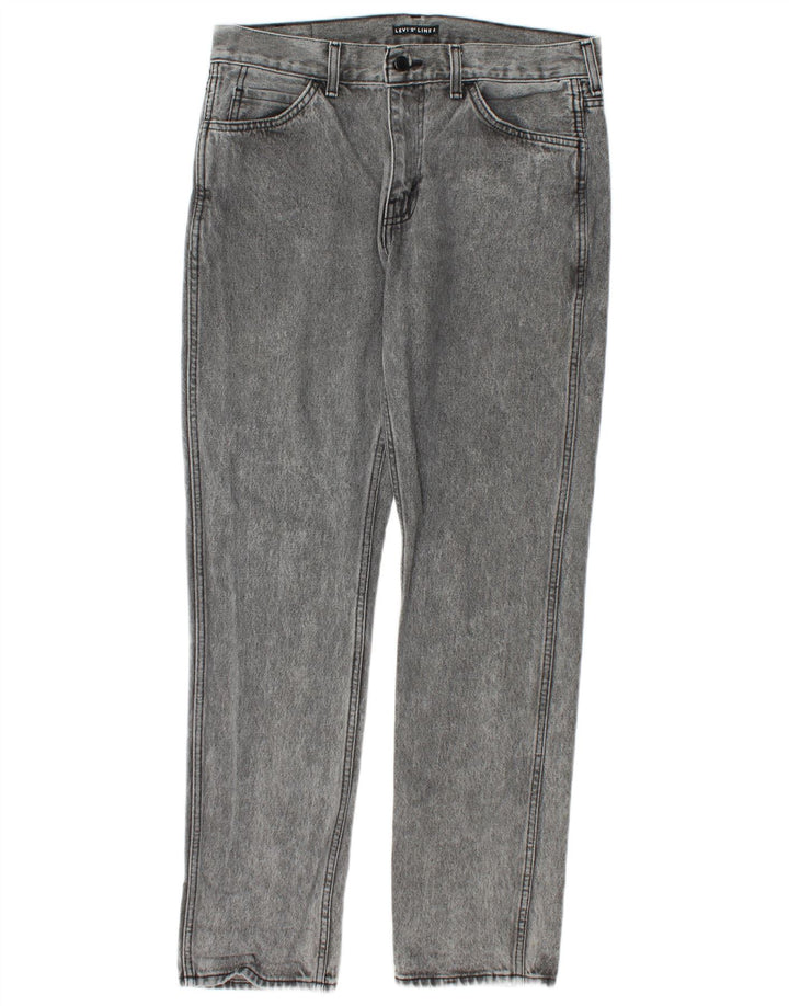 Męskie jeansy Levi's Slim W33 L32 Szara bawełna