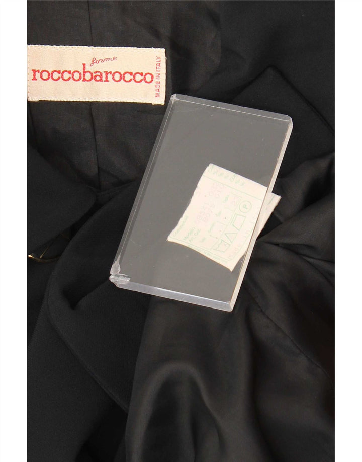 Damska marynarka dwurzędowa Roccobarocco UK 18 XL granatowa