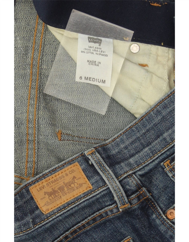 Damskie proste dżinsy Levi's US 6 Medium W28 L32 Granatowa bawełna