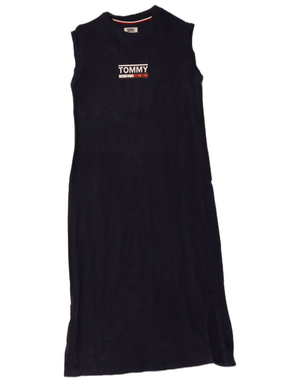 Damska sukienka t-shirtowa Tommy Hilfiger z grafiką UK 12, średni granat