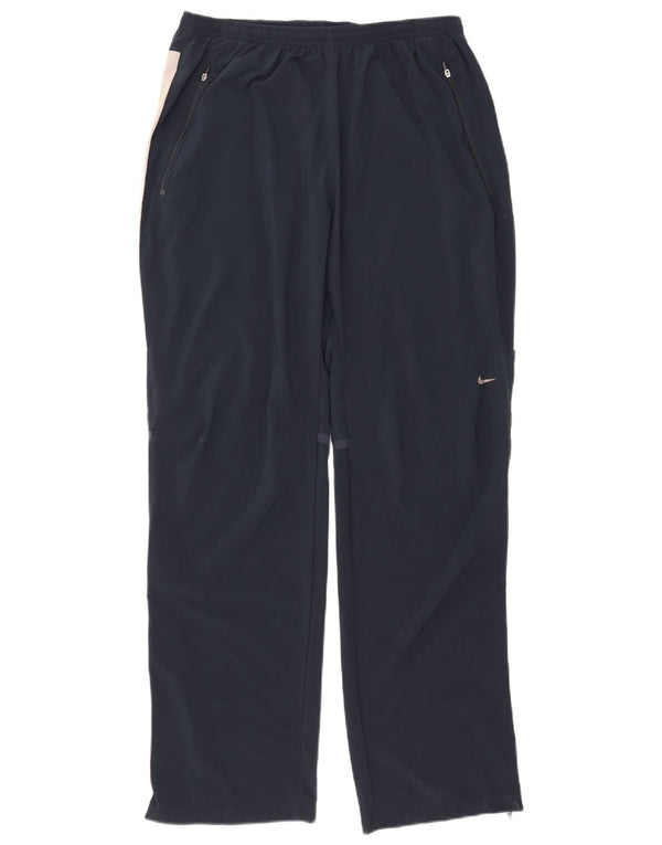 Męskie spodnie dresowe Nike XL, granatowe, z blokami kolorów, poliestrowe
