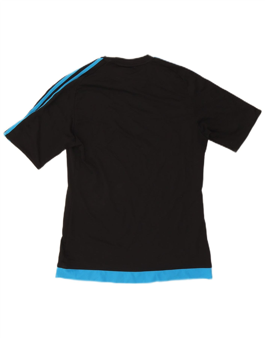 Adidas Męska koszulka Climalite Top, mała, czarna, z blokami kolorów, poliestrowa