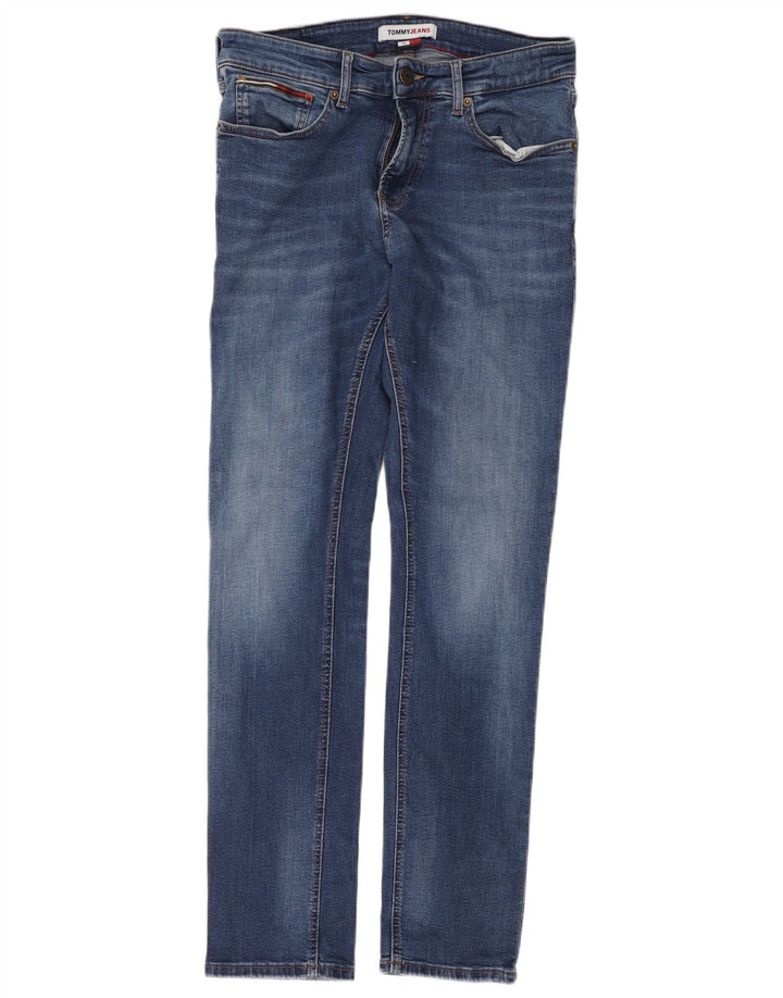 Męskie jeansy slim fit Tommy Hilfiger W32 L32 Niebieskie bawełniane