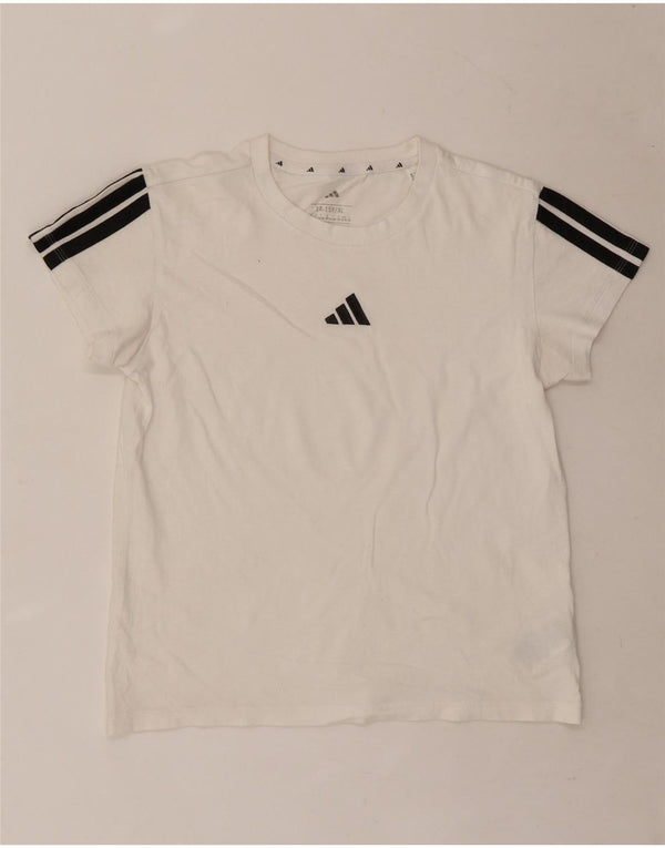 Adidas Chłopięca Koszulka Top 14-15 Lat XL Biała Bawełna